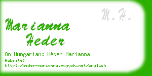 marianna heder business card
